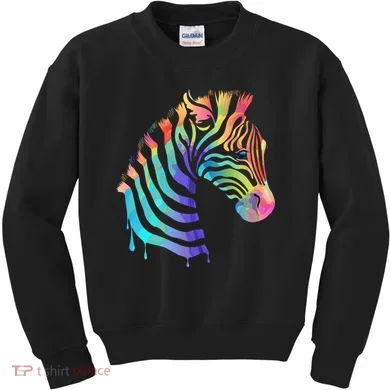 Zebra Neon Kids Sweatshirt