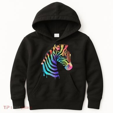 Zebra Neon Kids Hoodie