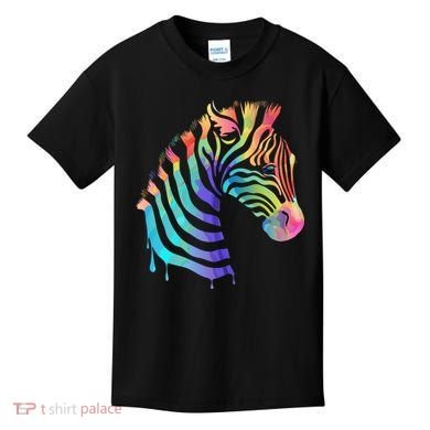 Zebra Neon Kids T-Shirt