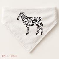 Zebra Stripes Animal USA-Made Doggie Bandana thumb 0