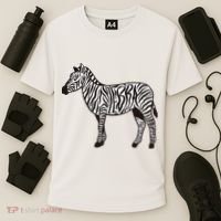 Zebra Stripes Animal Cooling Performance Crew T-Shirt thumb 3