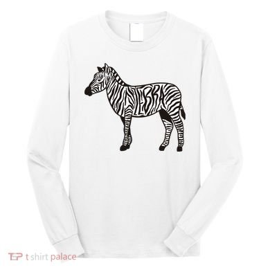 Zebra Stripes Animal Long Sleeve Shirt