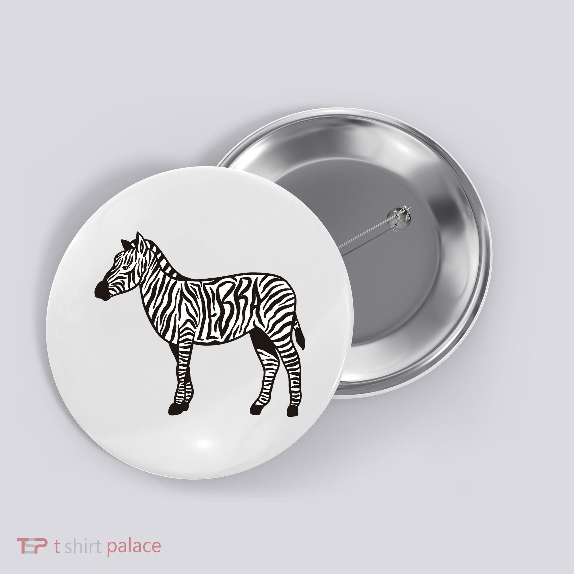 Zebra Stripes Animal Button