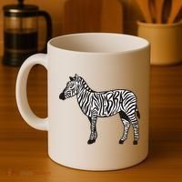Zebra Stripes Animal Coffee Mug thumb 4