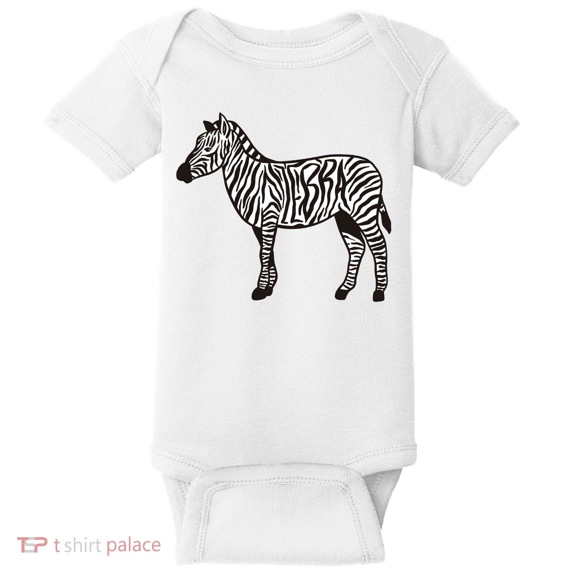 Zebra Stripes Animal Baby Bodysuit