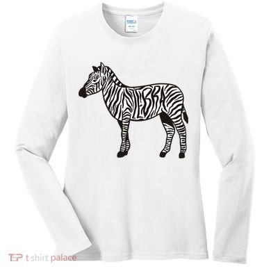 Zebra Stripes Animal Women's Long Sleeve Shirt