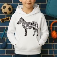 Zebra Stripes Animal Kids Hoodie thumb 2