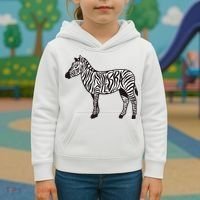 Zebra Stripes Animal Kids Hoodie thumb 3