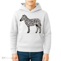 Zebra Stripes Animal Kids Hoodie thumb 4