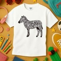 Zebra Stripes Animal Kids T-Shirt thumb 3