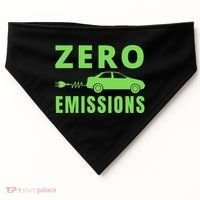 Zero Emissions Funny Electric Car Funny Electric Car Plug Me In E-Car USA-Made Doggie Bandana thumb 0