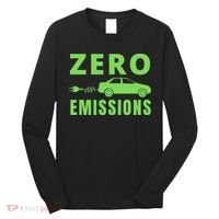 Zero Emissions Funny Electric Car Funny Electric Car Plug Me In E-Car Long Sleeve Shirt thumb 0