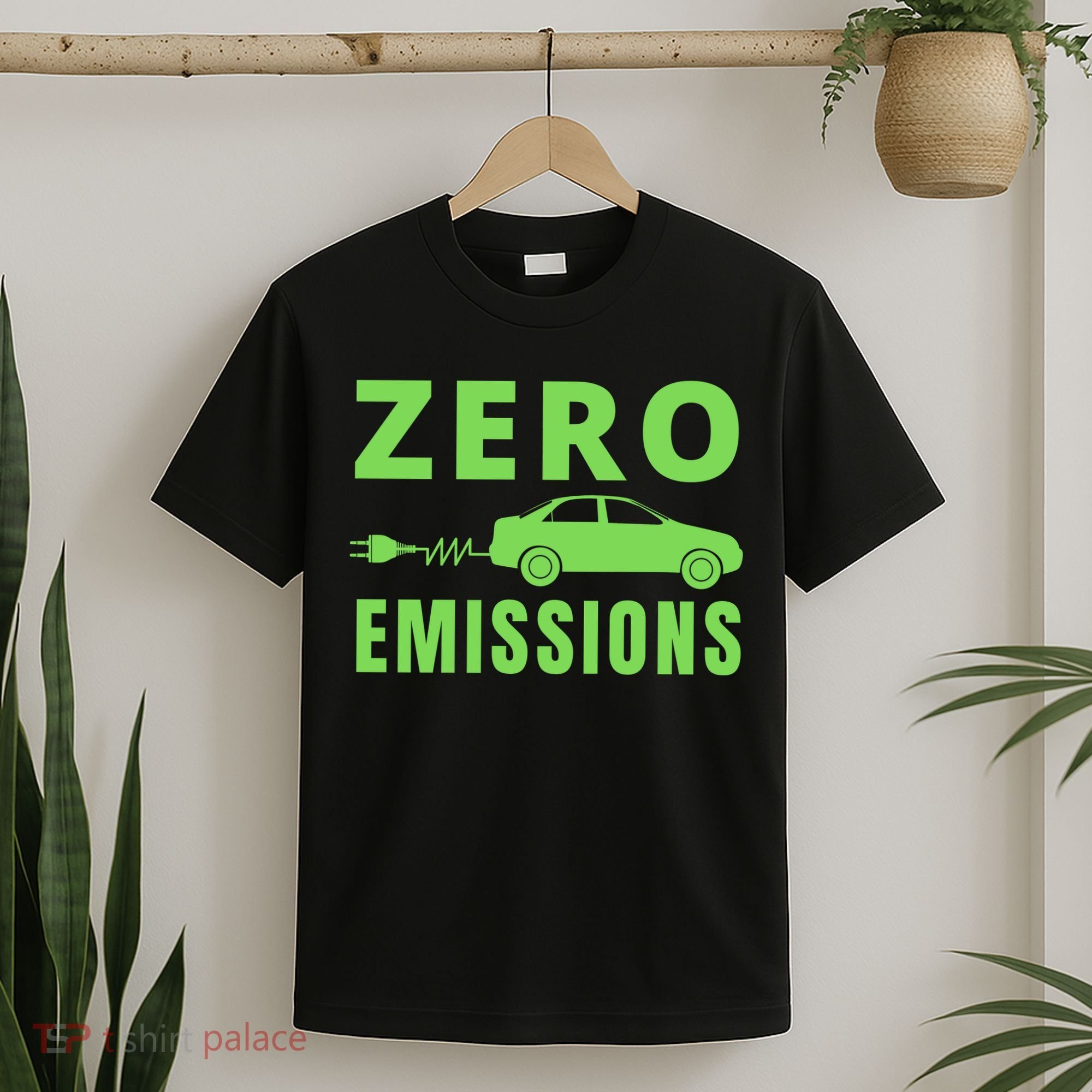 Zero Emissions Funny Electric Car Funny Electric Car Plug Me In E-Car T-Shirt