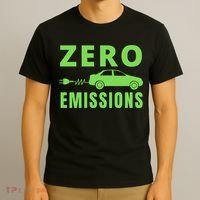 Zero Emissions Funny Electric Car Funny Electric Car Plug Me In E-Car T-Shirt thumb 3