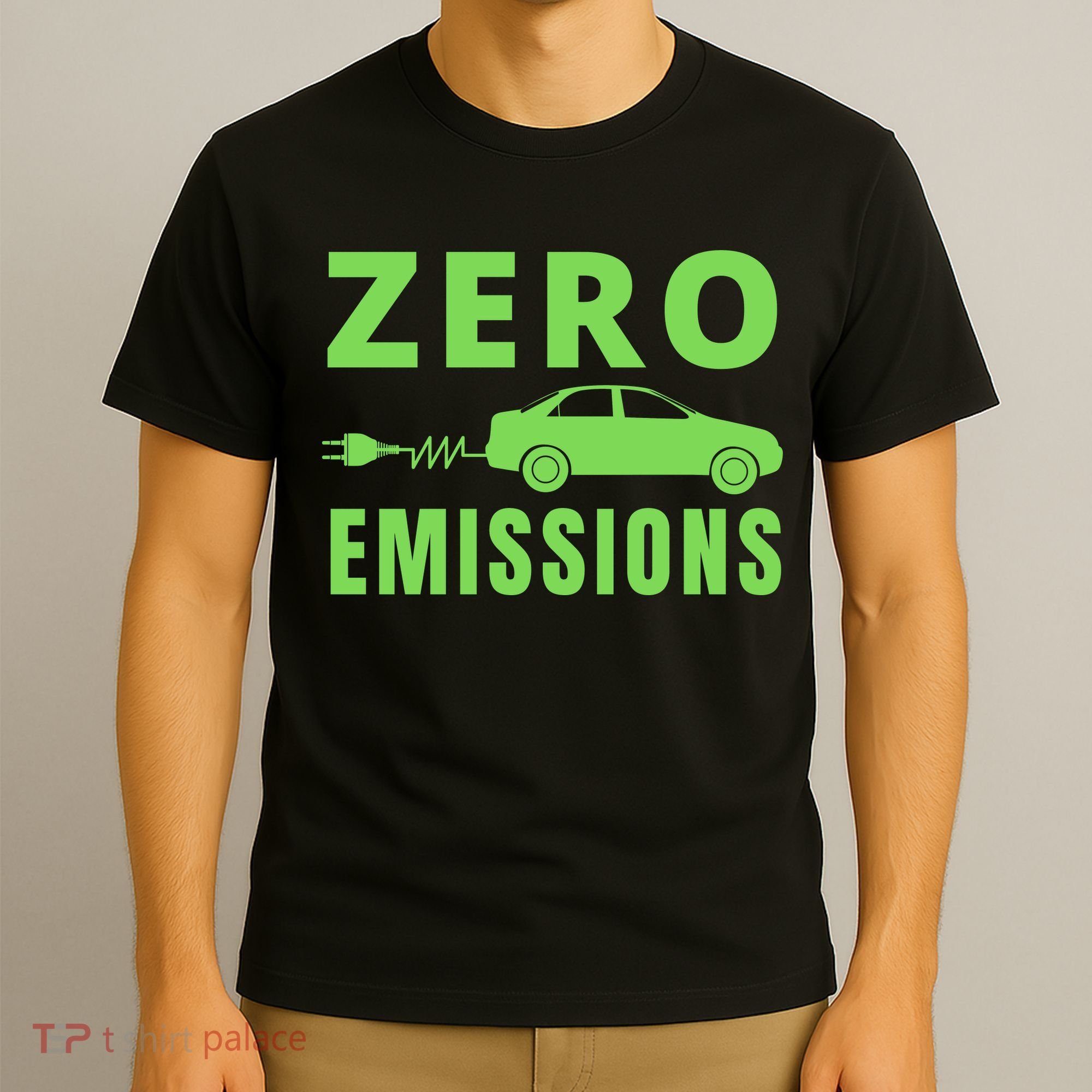 Zero Emissions Funny Electric Car Funny Electric Car Plug Me In E-Car T-Shirt