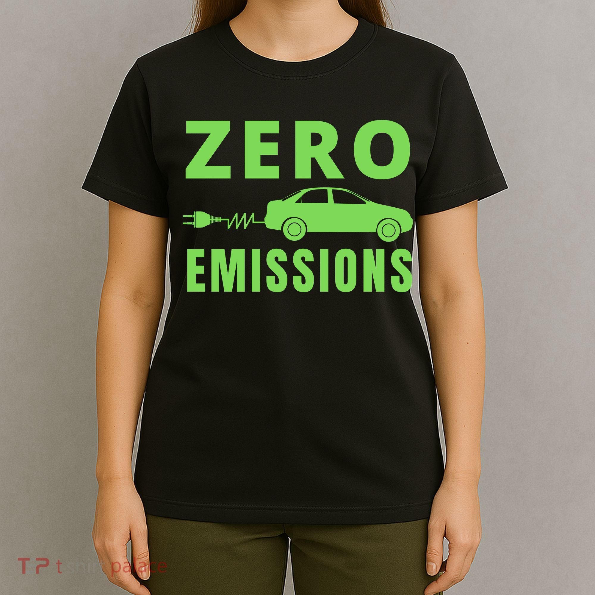 Zero Emissions Funny Electric Car Funny Electric Car Plug Me In E-Car T-Shirt