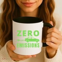 Zero Emissions Funny Electric Car Funny Electric Car Plug Me In E-Car Coffee Mug thumb 3