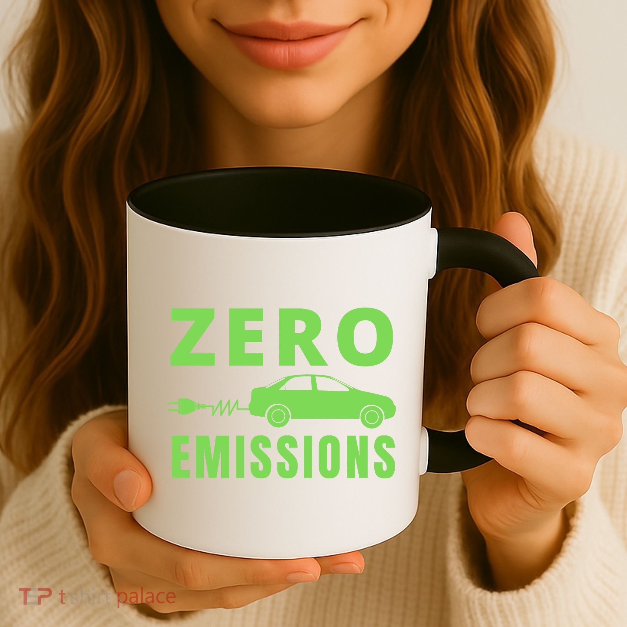 Zero Emissions Funny Electric Car Funny Electric Car Plug Me In E-Car Coffee Mug