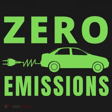 Zero Emissions Funny Electric Car Funny Electric Car Plug Me In E-Car Ornament