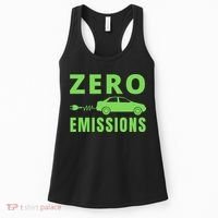 Zero Emissions Funny Electric Car Funny Electric Car Plug Me In E-Car Women's Tank Top thumb 0