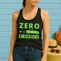 Zero Emissions Funny Electric Car Funny Electric Car Plug Me In E-Car Women's Tank Top thumb 2