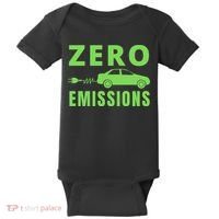 Zero Emissions Funny Electric Car Funny Electric Car Plug Me In E-Car Baby Bodysuit thumb 0