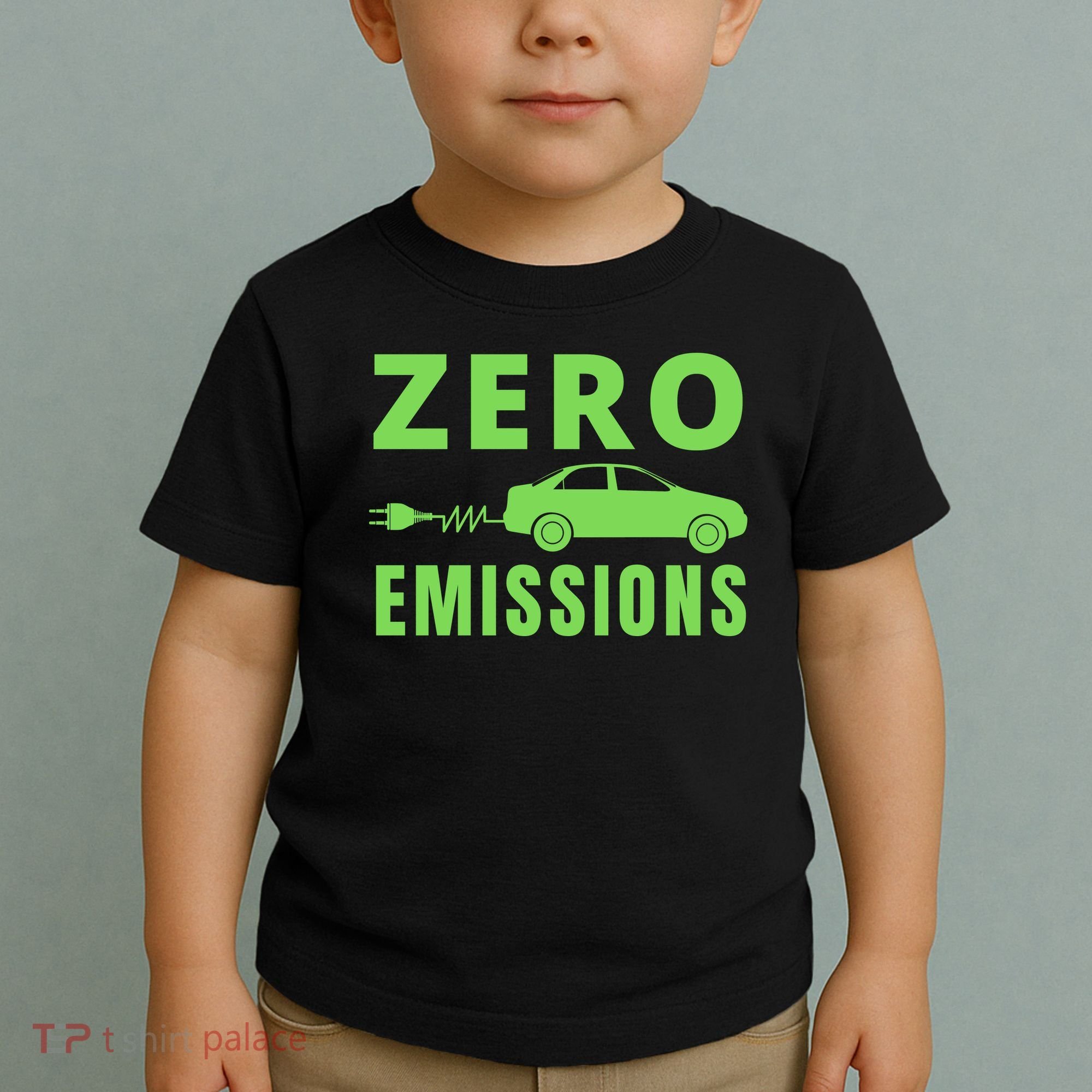 Zero Emissions Funny Electric Car Funny Electric Car Plug Me In E-Car Toddler T-Shirt