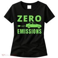 Zero Emissions Funny Electric Car Funny Electric Car Plug Me In E-Car Women's T-Shirt thumb 0