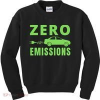 Zero Emissions Funny Electric Car Funny Electric Car Plug Me In E-Car Kids Sweatshirt thumb 0