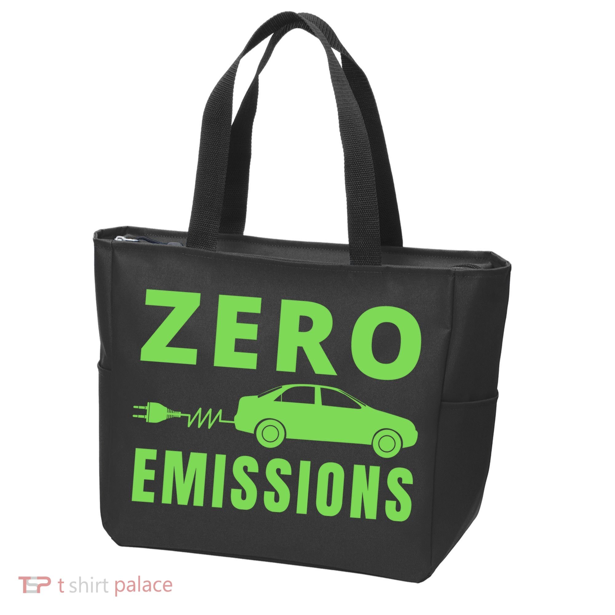 Zero Emissions Funny Electric Car Funny Electric Car Plug Me In E-Car Tote Bag