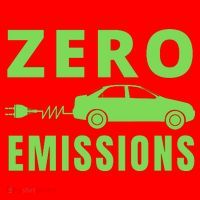 Zero Emissions Funny Electric Car Funny Electric Car Plug Me In E-Car Santa Hat thumb 1