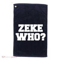 Zeke Who? Golf Towel thumb 0