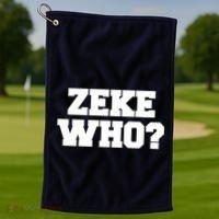 Zeke Who? Golf Towel thumb 1