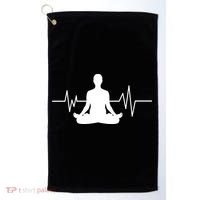 Zen Heartbeat Pulse Golf Towel thumb 0