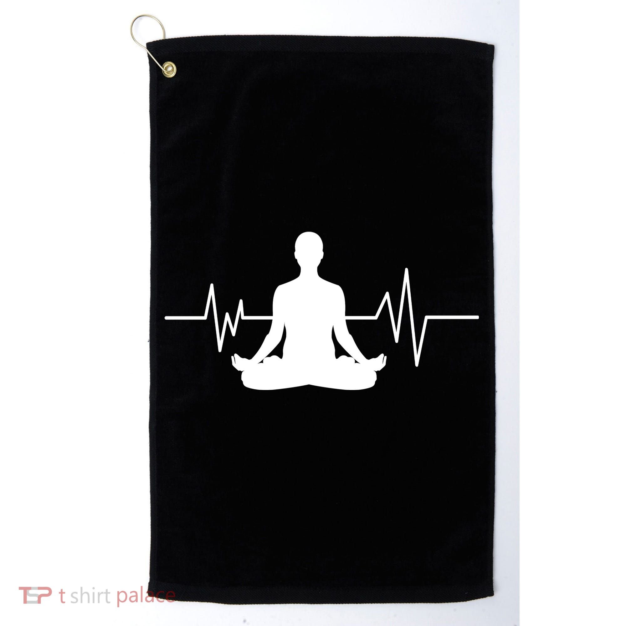 Zen Heartbeat Pulse Golf Towel