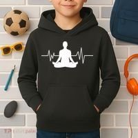 Zen Heartbeat Pulse Kids Hoodie thumb 2