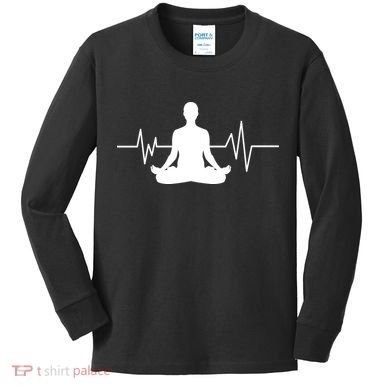 Zen Heartbeat Pulse Kids Long Sleeve Shirt