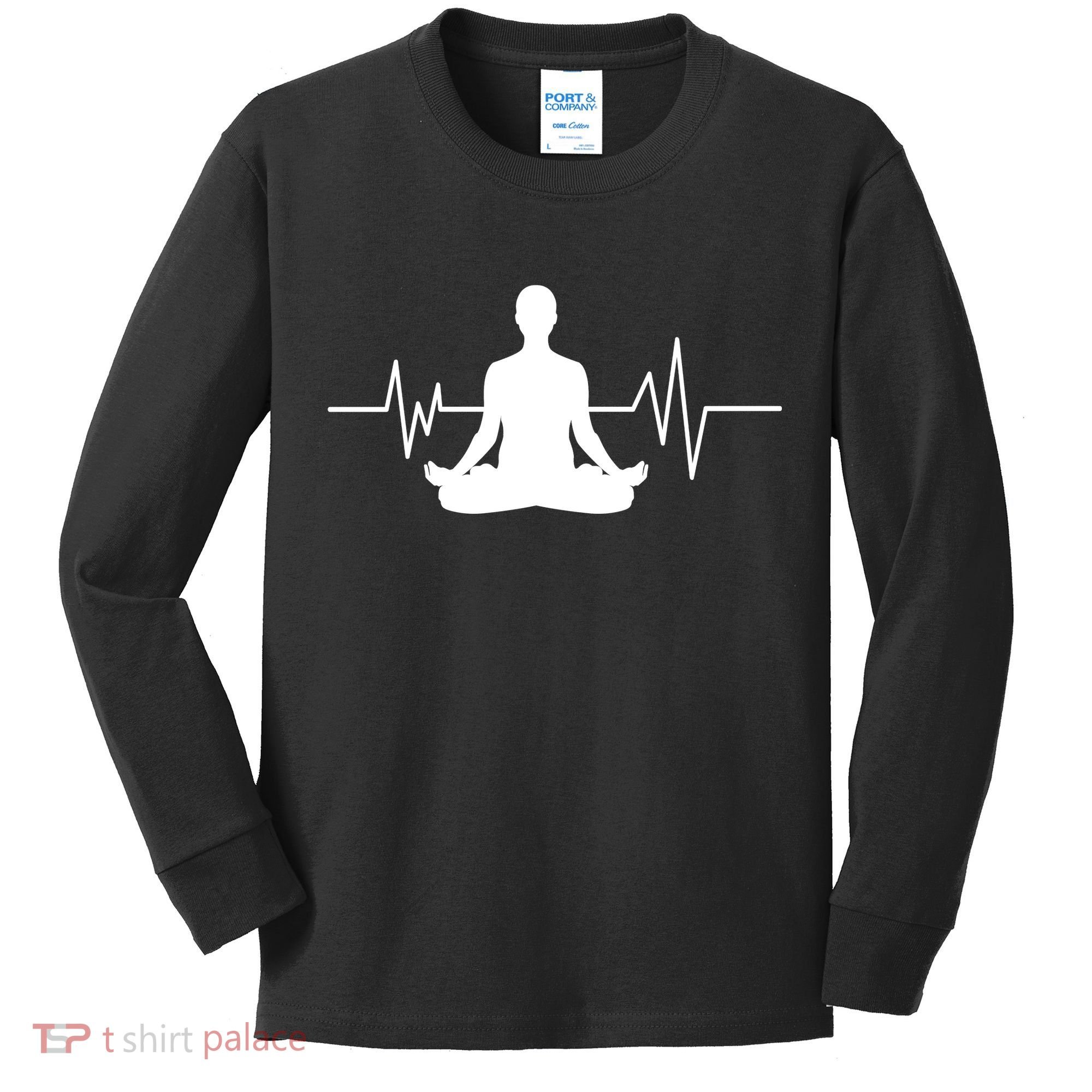 Zen Heartbeat Pulse Kids Long Sleeve Shirt