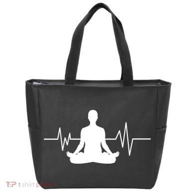 Zen Heartbeat Pulse Tote Bag