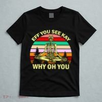 Zen Meditating Skeleton Eff You See Kay T-Shirt thumb 5