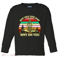 Zen Meditating Skeleton Eff You See Kay Toddler Long Sleeve Shirt thumb 0