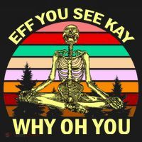 Zen Meditating Skeleton Eff You See Kay Tote Bag thumb 4