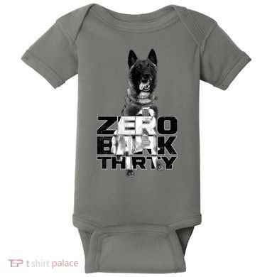 Zero Bark Thirty Conan the Hero Dog Baby Bodysuit