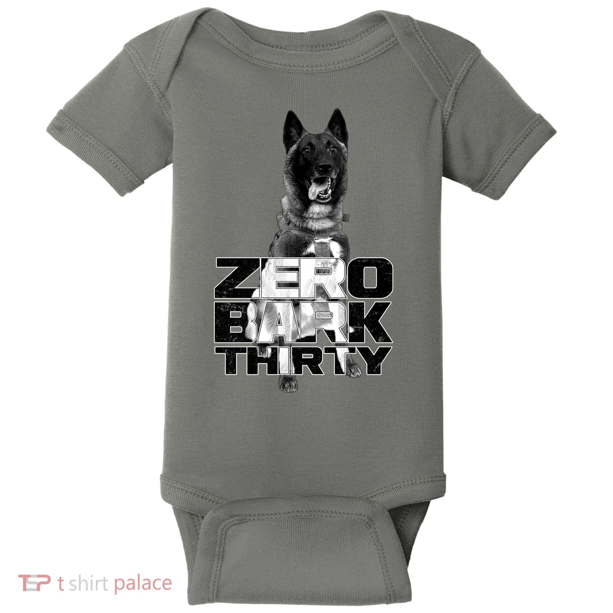 Zero Bark Thirty Conan the Hero Dog Baby Bodysuit
