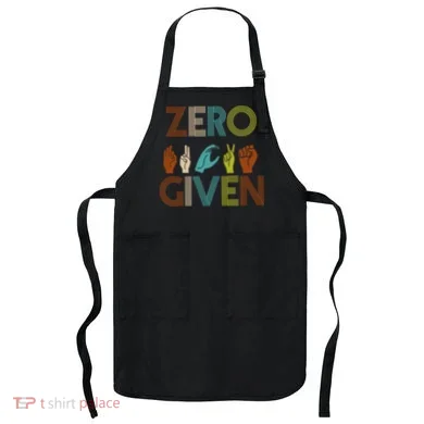 Zero Given Sign Language Apron