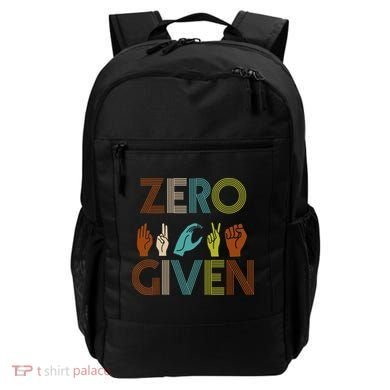 Zero Given Sign Language Backpack