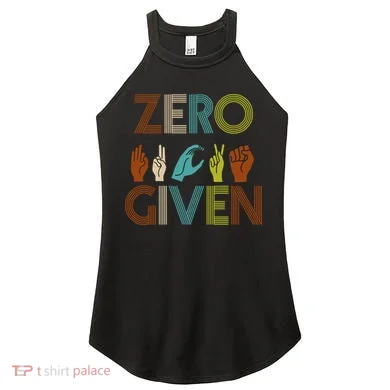 Zero Given Sign Language Women's Perfect Tri Rocker Tank