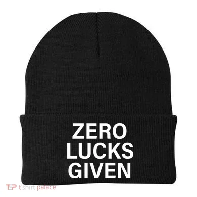 Zero Lucks Given Beanie