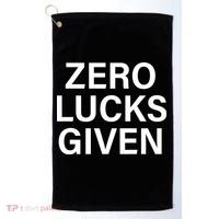 Zero Lucks Given Golf Towel thumb 0