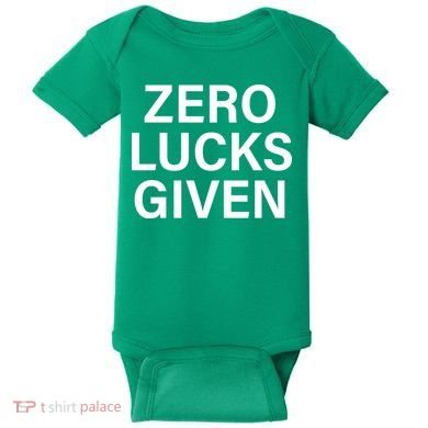 Zero Lucks Given Baby Bodysuit